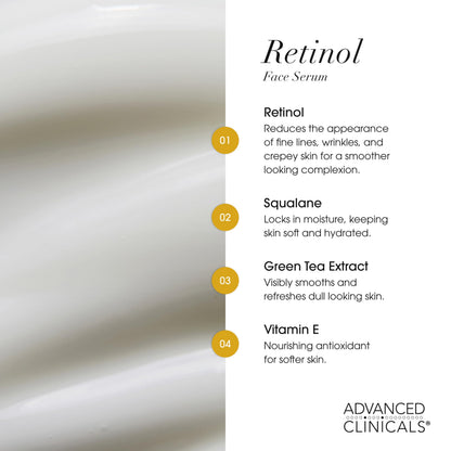 Advanced Clinicals 3PC Skincare Set - Vitamin C, Retinol & Hyaluronic Acid