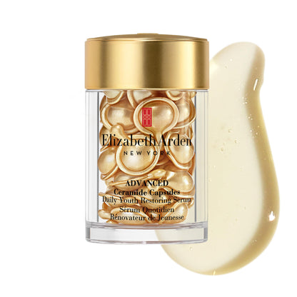Elizabeth Arden Advanced Ceramide Face Serum Capsules, Anti-Aging Skincare, Fragrance-Free Hydrating Formula for Radiant, Firm Skin, Nourishing and Strengthening, 30 Count