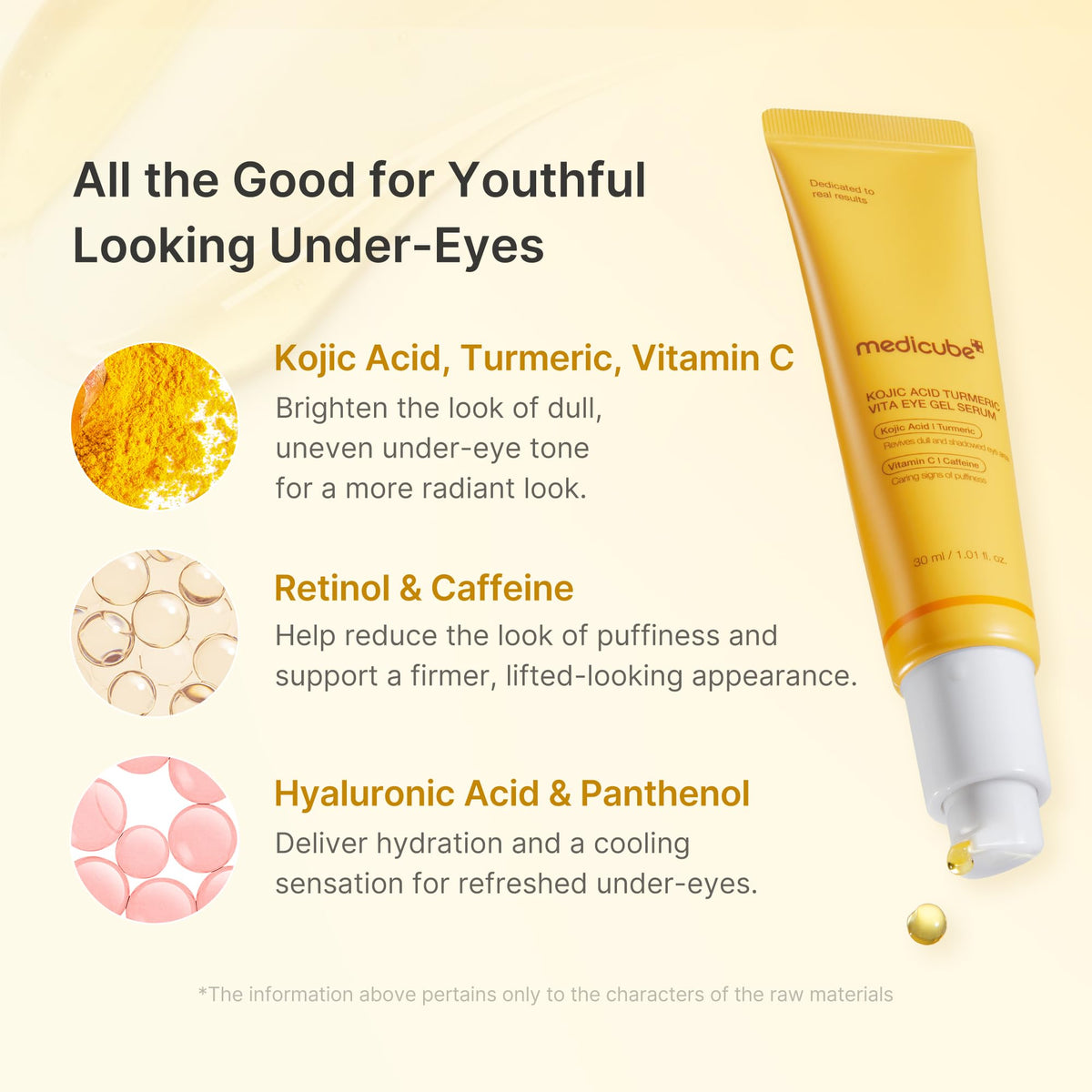 medicube Brightening Eye Serum with Kojic Acid & Retinol 1.01 fl oz