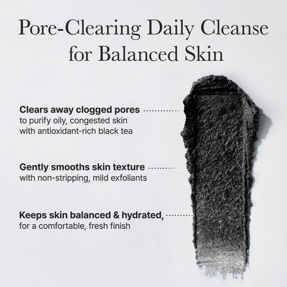 ARENCIA Black Tea Rice Mochi Face Cleanser, 120g, Pore Care, Sebum Control, Oily Skin