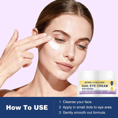 2in1 Dual Eye Cream - Retinol, Caffeine & Yerba Mate Complex