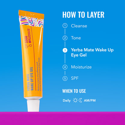 Good Molecules Yerba Mate Wake Up Eye Gel Pack of 3 15 ml Each