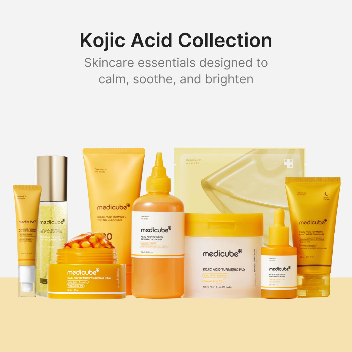 medicube Wrapping Mask Kojic Acid, Turmeric, Vitamin C Overnight Peel Off Facial Mask - Brighten & Defends Against Skin Stress for a Clear, Glowing Complexion - Korean Skin Care, 2.53 fl.oz