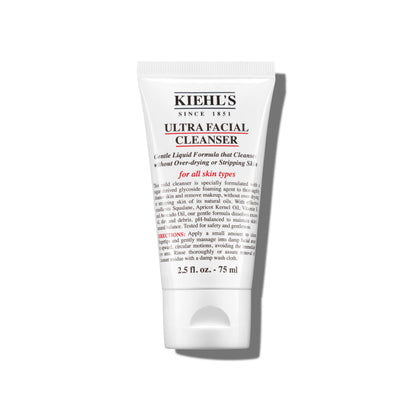 Kiehl's Ultra Facial Cleanser, Gentle Face Wash for All Skin Types, Foaming and Hydrating Formula, Gently Exfoliates and Moisturizes, Removes Makeup and Oil, Dermatologist-Tested and Fragrance-Free