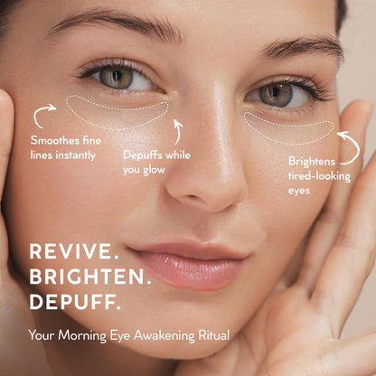 VELAMO Advanced Caffeine & Retinol Eye Stick Duo - AM/PM Under Eye Balm for Dark Circles, Puffiness & Wrinkles