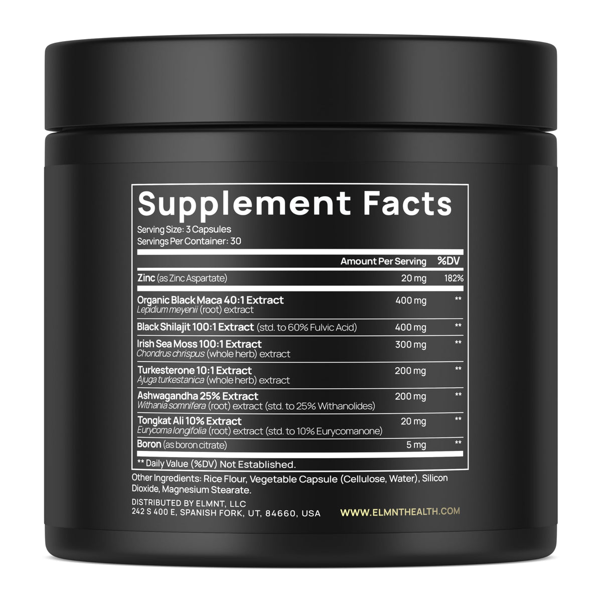 ULTRA MALE Premium Testosterone Booster for Men - with 100:1 Shilajit, Black Maca, Ashwagandha & Tongkat Ali - Libido, Energy & Strength Support