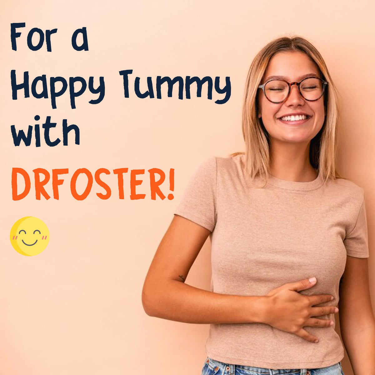 DRFOSTER Prebiotic Fiber Powder Unflavored - Soluble Fiber Supplement with Acacia Fiber & Inulin Powder for Digestive Health and Regularity - 5g Per Scoop, 70 Servings - Gluten & Sugar Free, Vegan