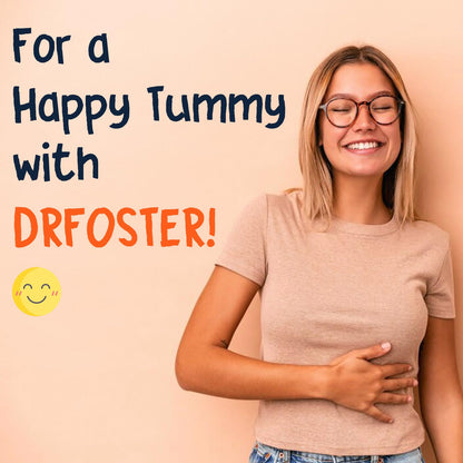 DRFOSTER Prebiotic Fiber Powder Unflavored - Soluble Fiber Supplement with Acacia Fiber & Inulin Powder for Digestive Health and Regularity - 5g Per Scoop, 70 Servings - Gluten & Sugar Free, Vegan