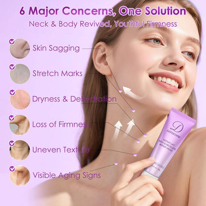 Retinol, Collagen & Hyaluronic Acid Neck Firming Cream (1.76 fl oz) - Advanced Tightening & Lifting Treatment for Neck & Face