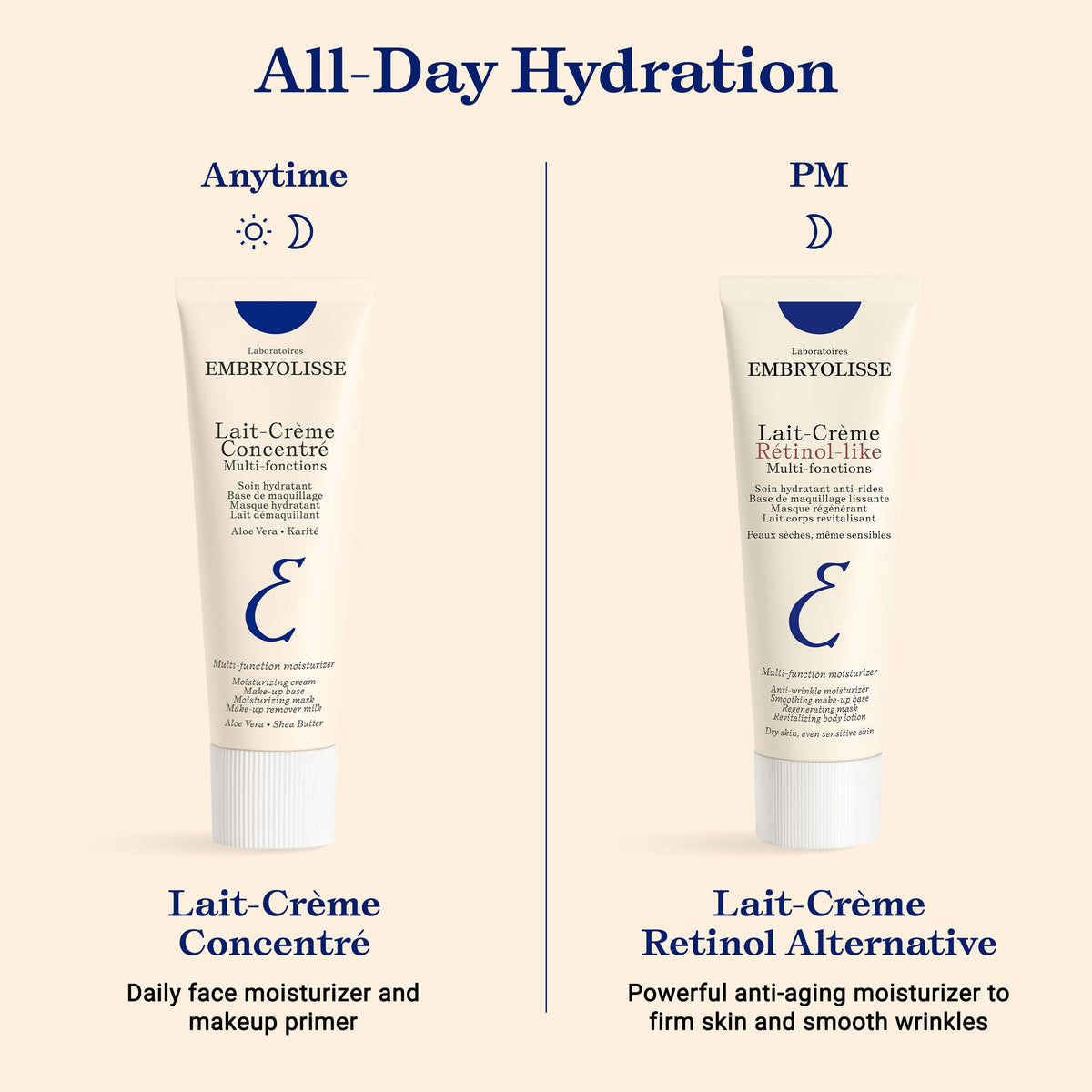 Embryolisse Lait-Crème Concentré Face Moisturizer and Makeup Primer, French Face Cream With Shea Butter & Aloe Vera, 1.01 Fl Oz
