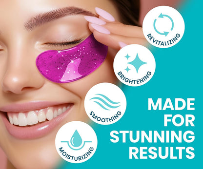 Stylia Collagen & Vitamin C Under Eye Patches - Vegan Eye Mask (30 Pairs)