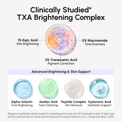 MAREE Tranexamic Acid Face Cream - Cream with Alpha Arbutin, Niacinamide, Peptide Complex & Vitamin C - Crema para las Manchas de la Cara