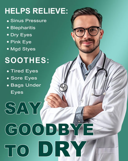 30 Packs Disposable Steam Eye Masks - Warm Compress for Dry Eyes & Fatigue
