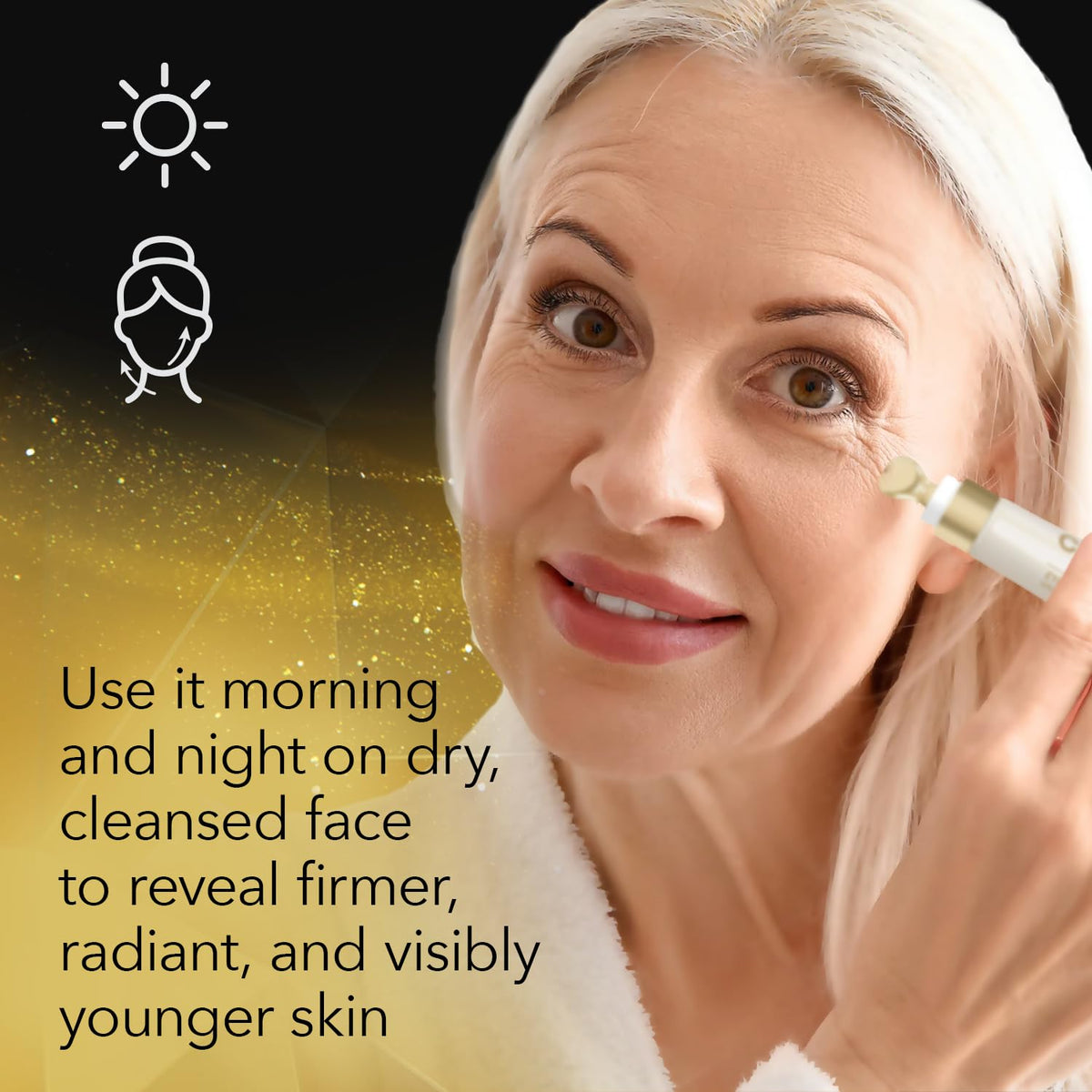 Cicatricure Gold Lift Dual Contour Eye & Lip Cream (Pack of 3) - Anti-Aging Treatment with Gold Peptides & Calcium