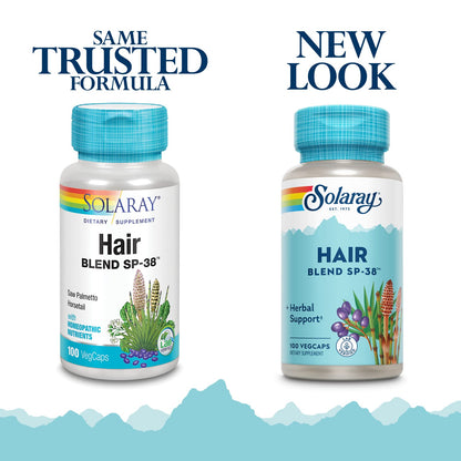 SOLARAY Hair Blend SP-38 - Herbal Hair Support - 100 VegCaps