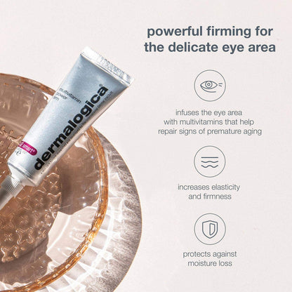 Dermalogica Multivitamin Power Firm (0.5 Oz) - Professional Anti-Aging Eye Treatment with Antioxidant Vitamins A, C, & E
