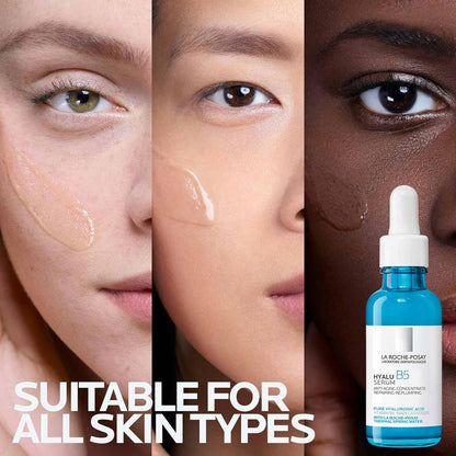 La Roche-Posay Hyalu B5 Pure Hyaluronic Acid Serum for Face, with Vitamin B5, Anti-Aging Serum for Fine Lines and Wrinkles, Plumps and Repairs Dry Skin, Safe on Sensitive Skin