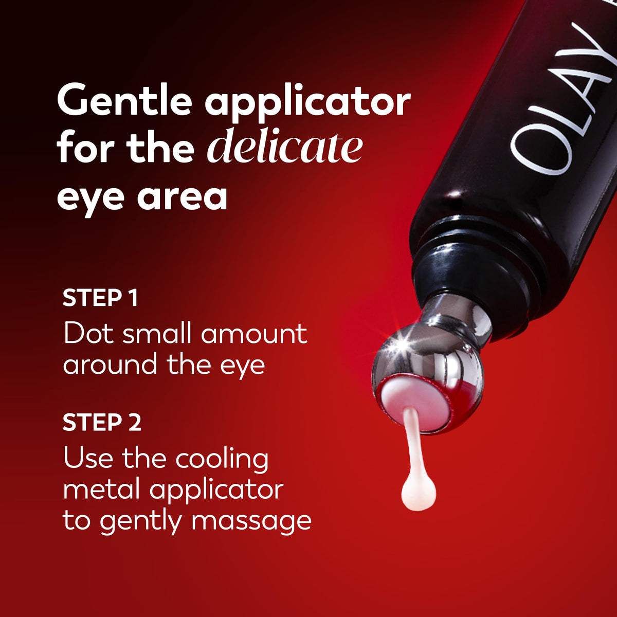 Olay Regenerist Under Eye Cream Roller - Anti-Wrinkle Eye Serum for Crow’s Feet & Eye Bags with Peptides & Bakuchiol (0.7 oz)