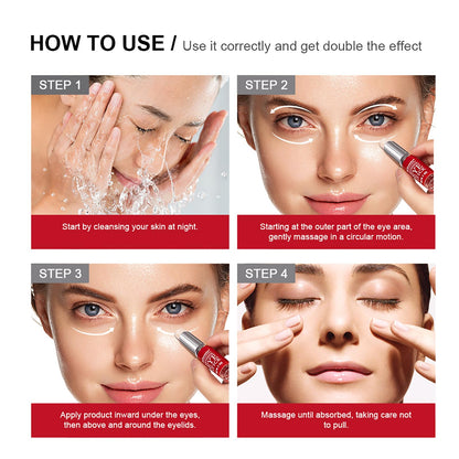 Retinol Eye Stick with Collagen & Hyaluronic Acid - Anti-Aging Eye Balm for Dark Circles, Puffiness & Wrinkles (Visible Results in 3-4 Weeks)