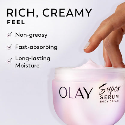 Olay Super Serum Body Cream 10 fl oz for Dry Skin