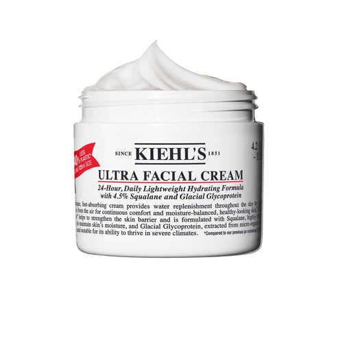 Kiehl's Ultra Facial Cream Moisturizer, Daily Lightweight Face Cream Hydrates Skin, Lotion with Pro-Ceramides, Provides Lasting Hydration and Moisture Surge, For All Skin Types, Fragrance Free