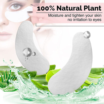 GreenLife Natural Hydrogel Eye Gel Pads - Collagen & Aloe Vera Under Eye Patches for Eyelash Extensions & Skin Care (100 Pairs)