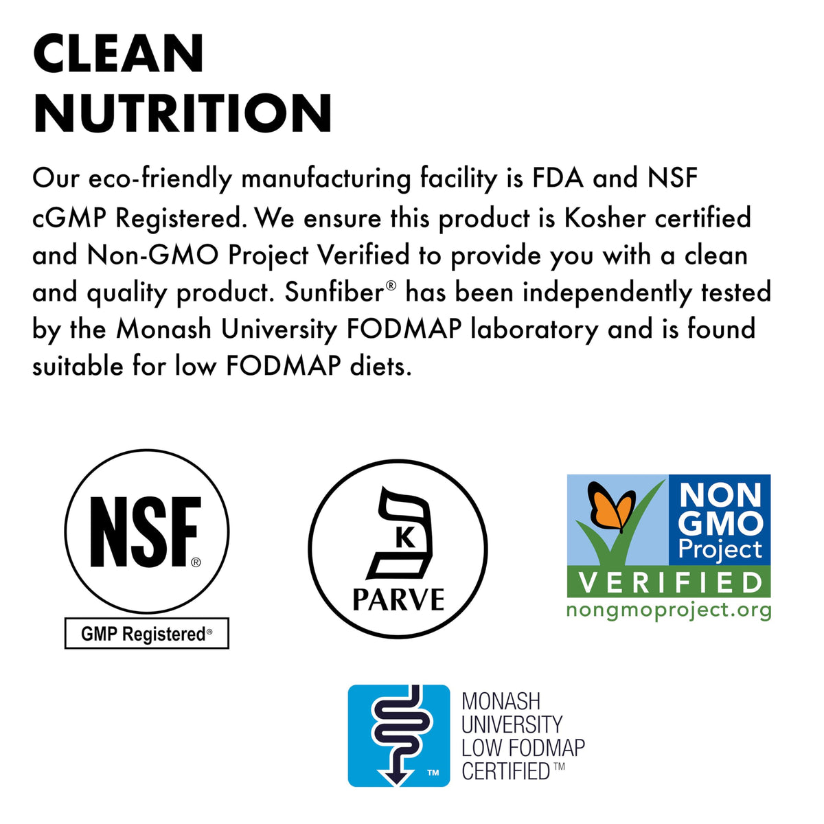 BlueBonnet Nutrition Sunfiber - 6 g of Plant Based Prebiotic Soluble Fiber - Supports Digestive Health* - Instant Dissolve - Non-GMO, Vegan, Kosher, Low-FODMAP - Unflavored, 7.4 OZ, 30 Servings
