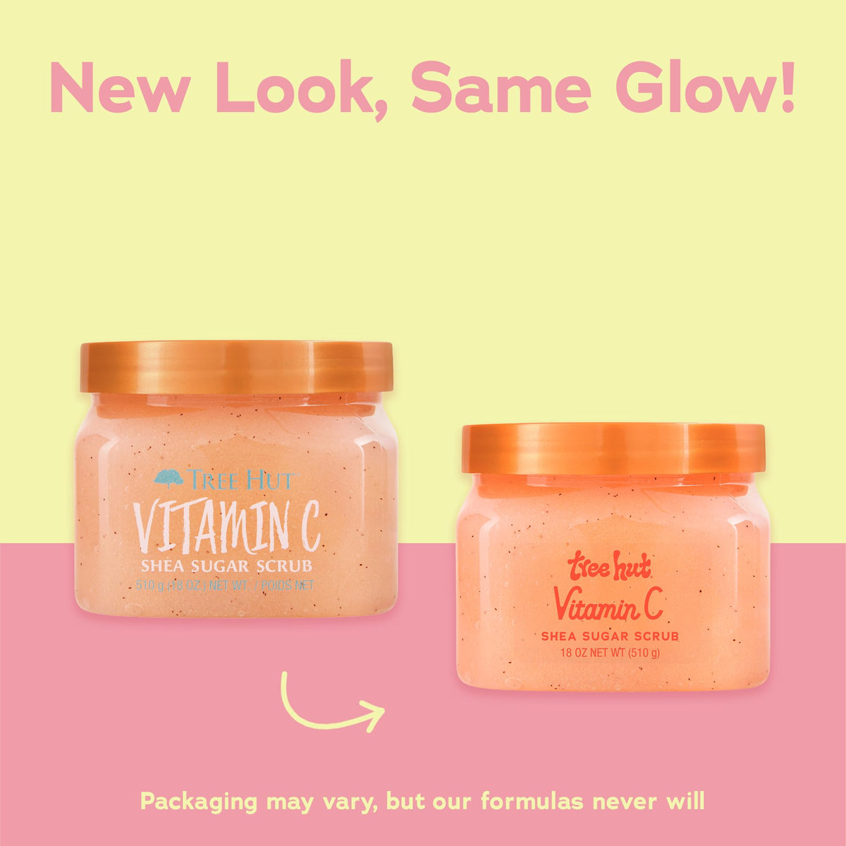 Tree Hut Vitamin C Shea Sugar Body Scrub 18 oz, Exfoliating & Hydrating