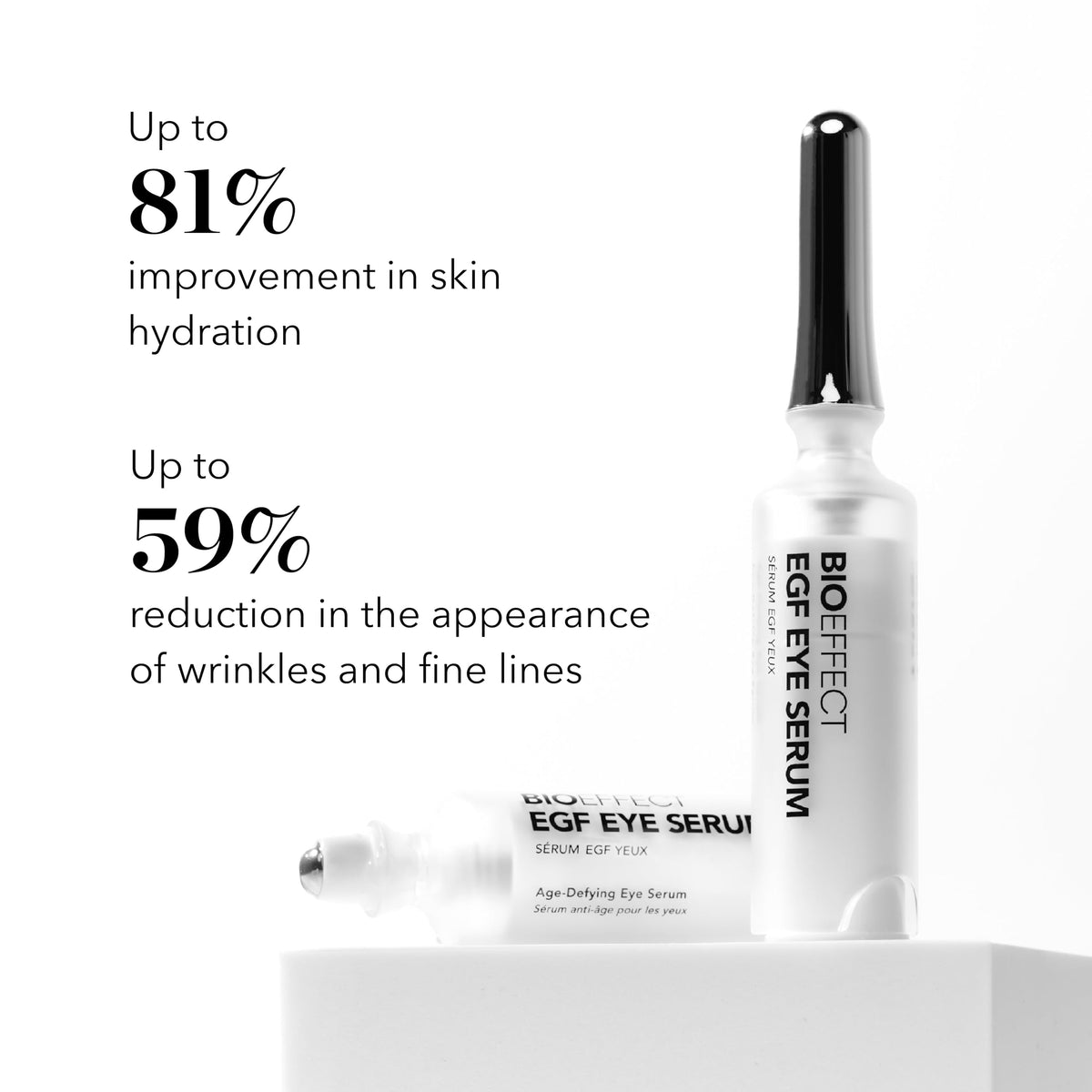 BIOEFFECT EGF Eye Serum (6mL) - Age-Defying Under Eye Treatment with De-Puffing Rollerball & Barley EGF