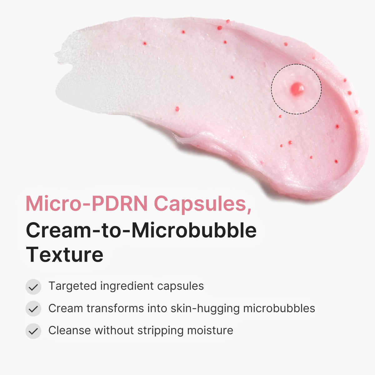 medicube Facial Cleanser PDRN Pink Glutathione Capsule Foam Cleanser - Daily Face Wash for Pore Care, Uneven Skin Tone, Texture - Hydrating & Nourishing Deep Cleansing - Korean Skincare, 4.23 oz
