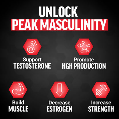 Force Factor Alpha King Immortal Testosterone & Hormone Support for Men - Fenugreek - Muscle, Strength & Performance Booster - 180 Capsules