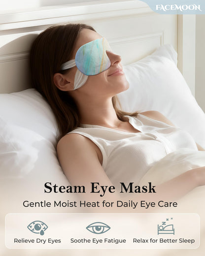 Disposable Warm Steam Eye Masks (10 Packs) - Heated Sleep Mask for Dry Eyes, Puffiness & Instant Relaxation