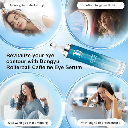 Upgraded Caffeine Eye Serum (15ml) - Instant Morning Wake-Up for Dark Circles, Puffiness & Sagging Eyelids