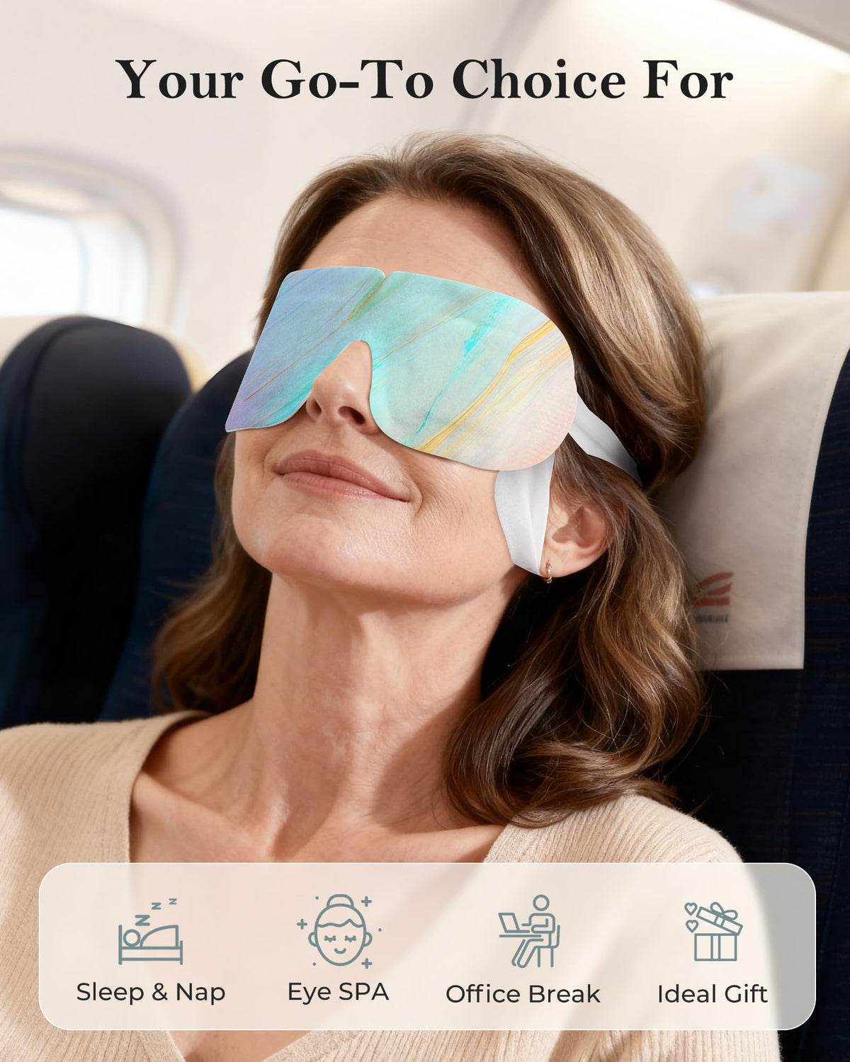 Disposable Warm Steam Eye Masks (10 Packs) - Heated Sleep Mask for Dry Eyes, Puffiness & Instant Relaxation
