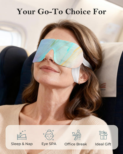 Disposable Warm Steam Eye Masks (10 Packs) - Heated Sleep Mask for Dry Eyes, Puffiness & Instant Relaxation