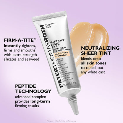Peter Thomas Roth Instant FIRMx Eye Temporary Eye Tightener - 30ml - Easy-Wear Formula for Instant Eye Lift