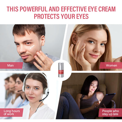 Retinol Eye Cream with Collagen & Hyaluronic Acid - Anti-Aging Under Eye Cream for Dark Circles, Puffiness & Wrinkles - Suitable for Sensitive Skin