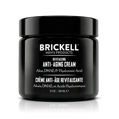 Brickell Men's Revitalizing Anti-Aging Cream For Men, Anti Wrinkle Night Face Cream To Reduce Fine Lines and Wrinkles, With Vitamin E, Jojoba Oil, and Hyaluronic Acid, 2 Ounce, Unscented