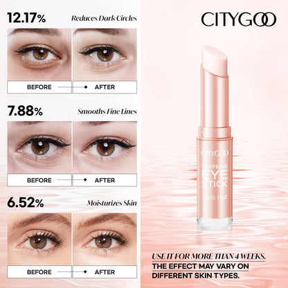 CITYGOO Caffeine Eye Cream Stick - Anti-Aging Firming & Moisturizing Balm for Dark Circles, Puffiness & Eye Bags (1pc)