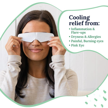 CorneaCare Rescue: Self-Cooling Hydrogel Eye Compress (12 Count) - Instant Relief for Puffy, Tired & Dry Eyes
