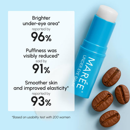 MAREE Under Eye Balm Stick (2-PACK) - Retinol, Caffeine & Collagen Under Eye Brightener - Anti-Aging Treatment for Dark Circles & Wrinkles