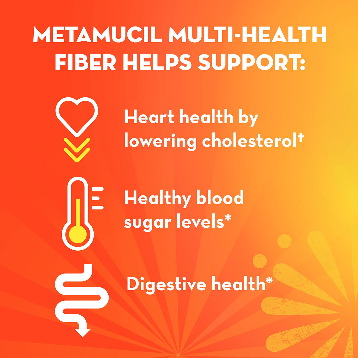 Metamucil Daily Fiber + Collagen,Psyllium Husk Powder,Plant Based Fiber Supplement,Sugar-Free with Stevia,3-in-1-Fiber Supplement for Digestive Health,Orange Flavored,90 Doses,(Pack of 2)