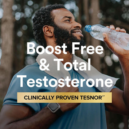 Testosterone Booster for Men - Free & Total Testosterone Support for Energy, Strength & Performance - GNC Mega Men Ultra (120 Count)