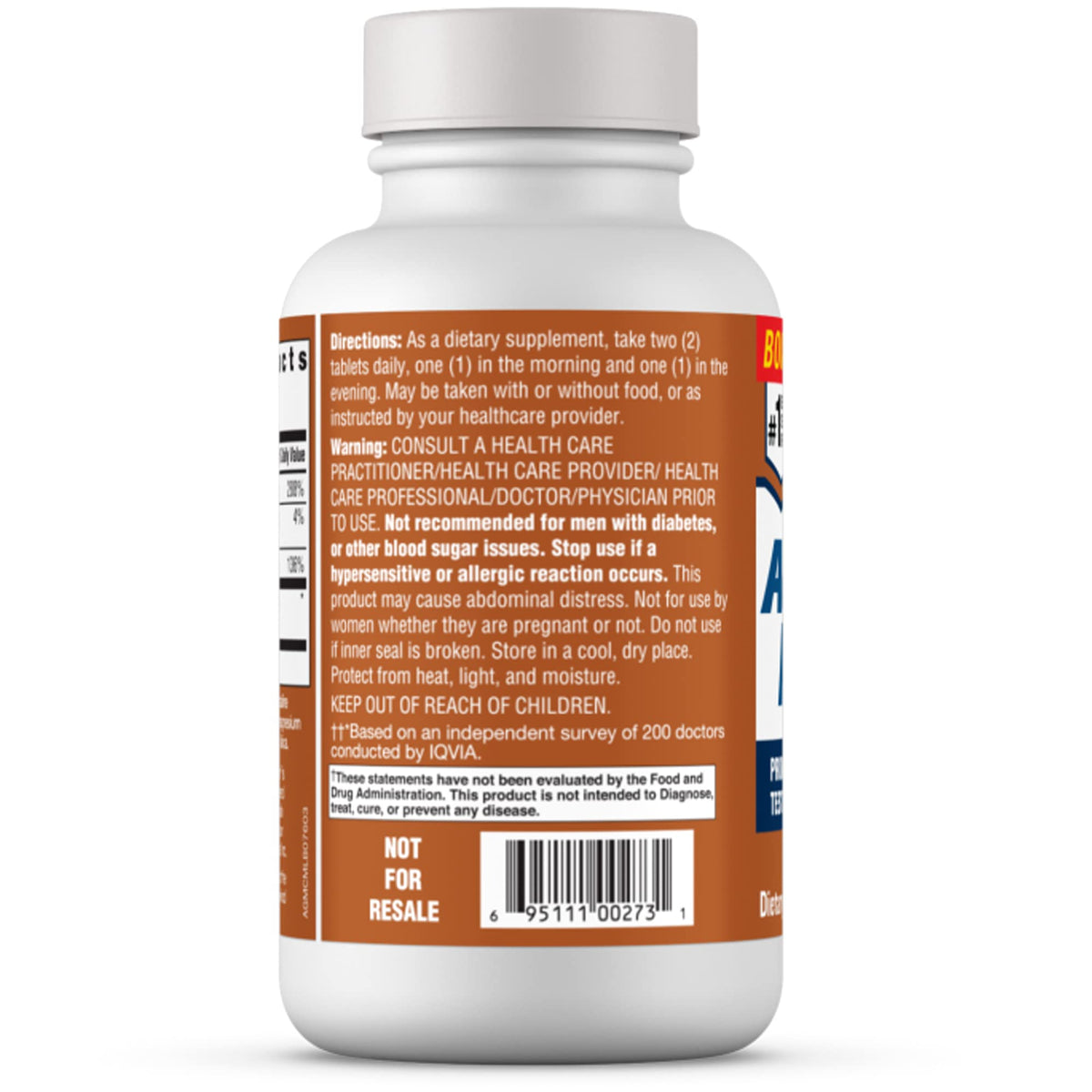 Free Testosterone Support for Men - Energy, Strength, Stamina & Vitality Booster for Muscle Performance & Male Health