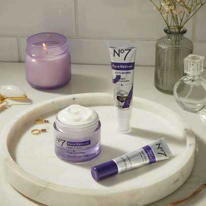 No7 Pure Retinol Eye Cream (15ml / 0.5 oz) - Targeted Anti-Wrinkle Treatment with 0.15% Pure Retinol, Collagen & Shea Butter