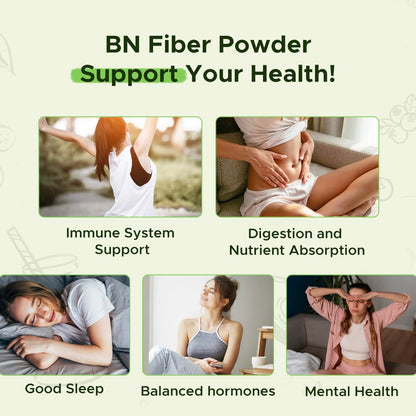 BNHealthy Fiber Powder 450g - Soluble Corn Fiber Supplement for Digestive Health, Tasteless and Sugar Free, Dissolves in Hot or Cold Drinks, Gluten Free, Vegan, Non-GMO, 90 Servings