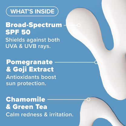Paula's Choice RESIST Daily Hydrating Fluid Face Moisturizer with SPF 50 Sunscreen, Face Sunscreen for Oily Skin, Chamomile & Vitamin E, UVA/UVB Protection, Fragrance-Free, TSA Friendly, 0.5 Fl Oz