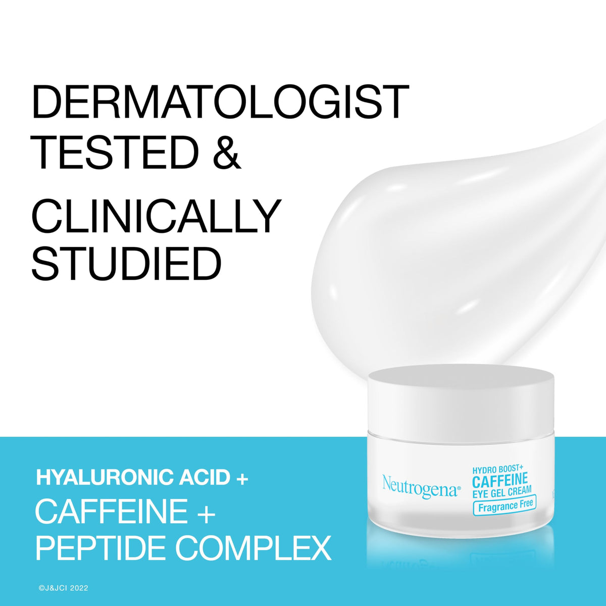 Neutrogena Hydro Boost + Eye Cream - Caffeine, Hyaluronic Acid & Peptides