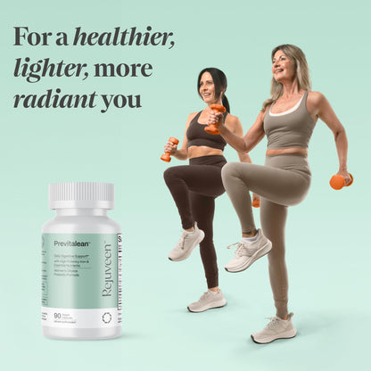 Rejuveen Previtalean - Prebiotic Fiber Supplement for Women - Supports Gut Health & Red Blood Cell Production - Contains Highly Bioavailable Iron, Folate & Vitamin B12 - 90 Ct, 30 Servings
