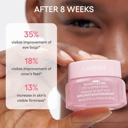 LANEIGE Bouncy & Firm Eye Sleeping Mask - Peony & Collagen Complex